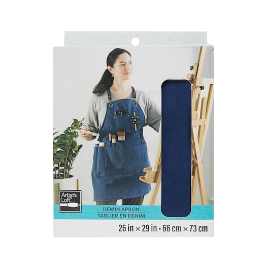 6 Pack: 26" x 29" Denim Apron by Artist's Loft™